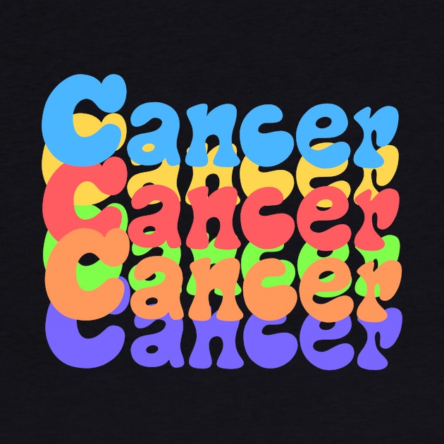 Rainbow Popart Cancer by Scarlett Blue